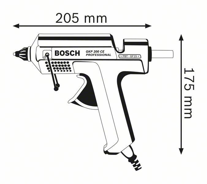 Bosch GKP 200 CE Professional wymiary