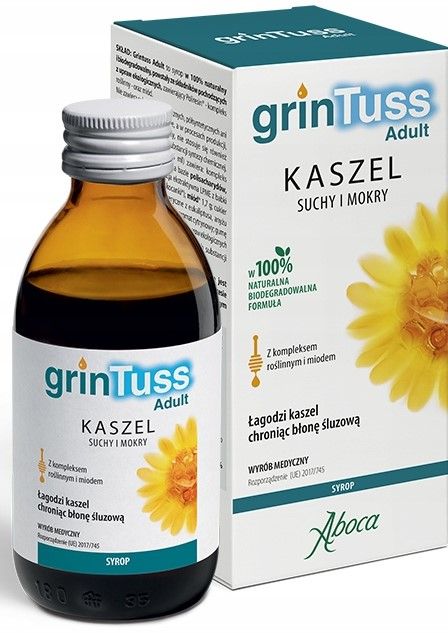 Aboca Grintuss dla dorosłych 210g - 2