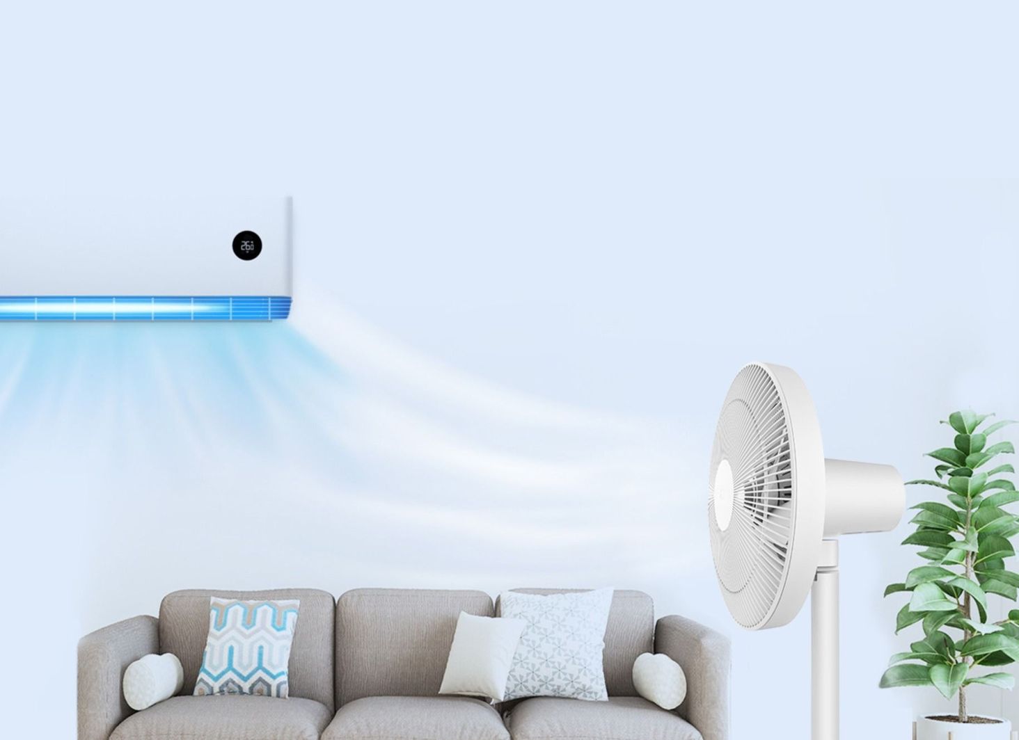 Xiaomi Mi Smart Standing Fan 1C Monitor wilgotności