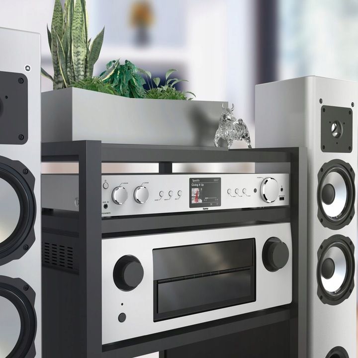 Hama DIT2105SBTX srebrny stacje radiowe