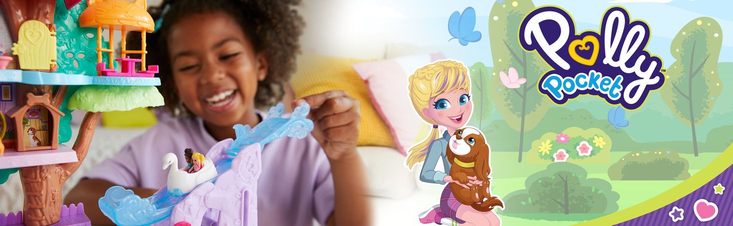 Mattel Polly Pocket Pollyville Przygody zwierzątek 2