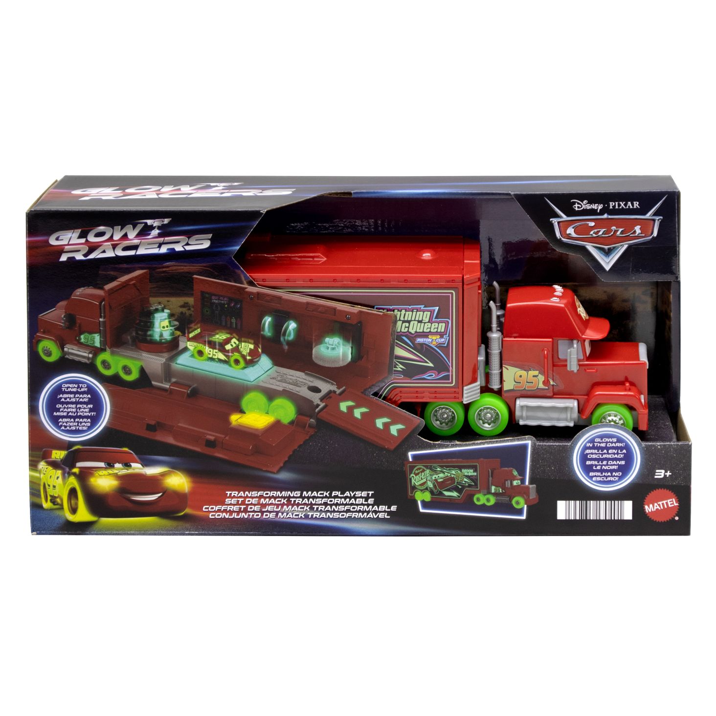 Cars Auta Glow Racers Maniek Świecący 4