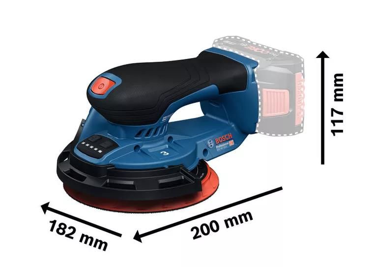Bosch GEX 18V-150-3 Professional wymiary