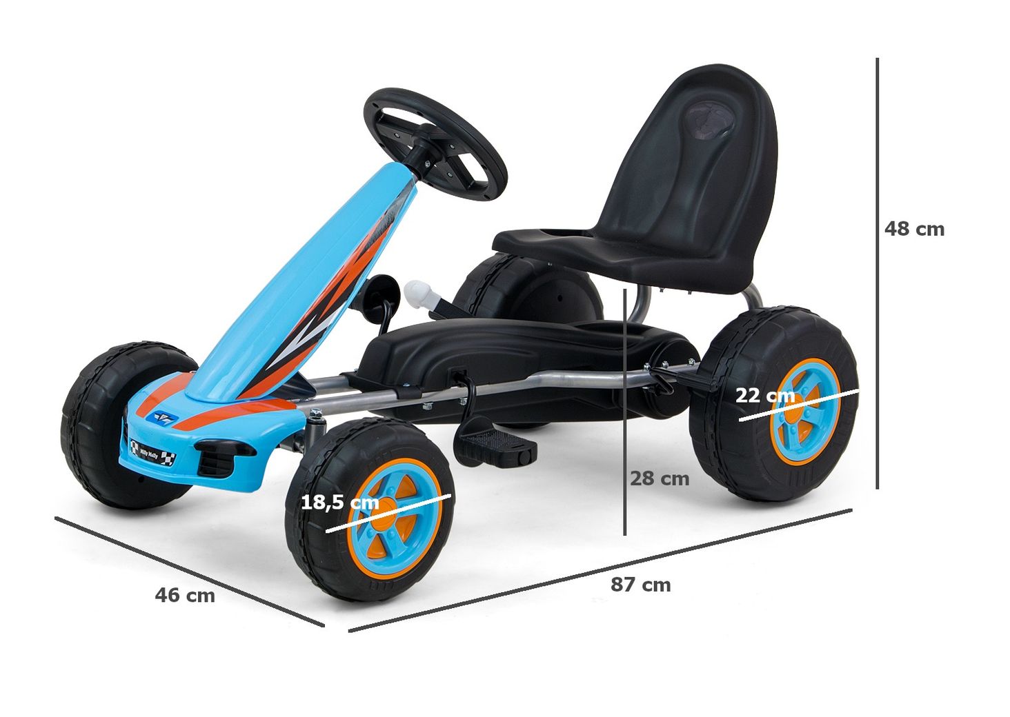 Milly Mally Gokart Na Pedały Viper - 5