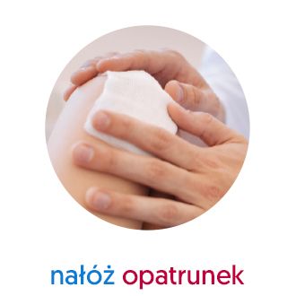 nałóż opatrunek