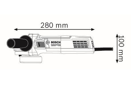 Bosch GWS 9-125 S Professional wymiary
