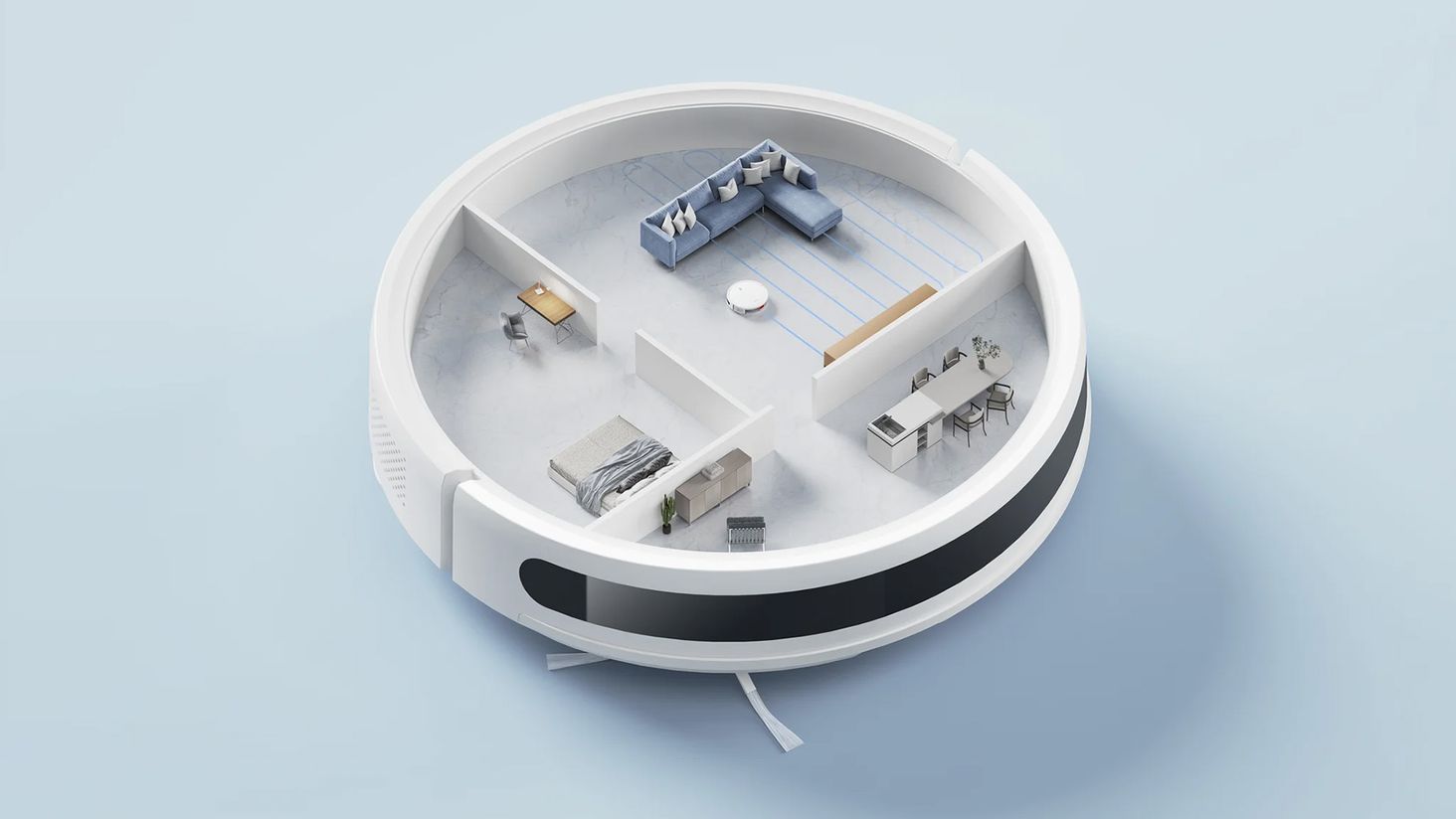 Xiaomi Robot Vacuum E10 Ścieżka sprzątania