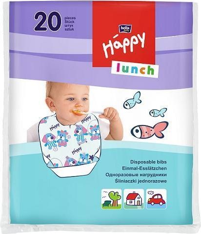 Bella Baby Śliniaki Jednorazowe Happy Lunch 20szt.