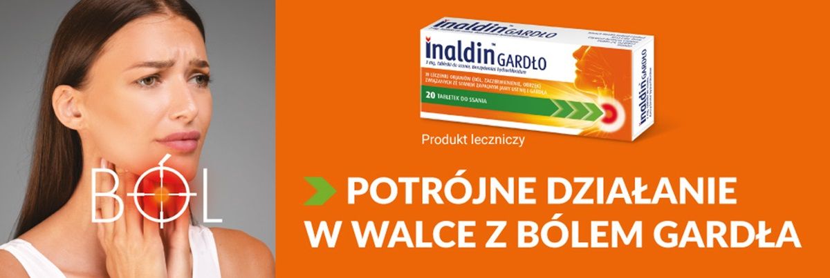 Inaldin Gardło - potrójne działanie w walce z bólem gardła