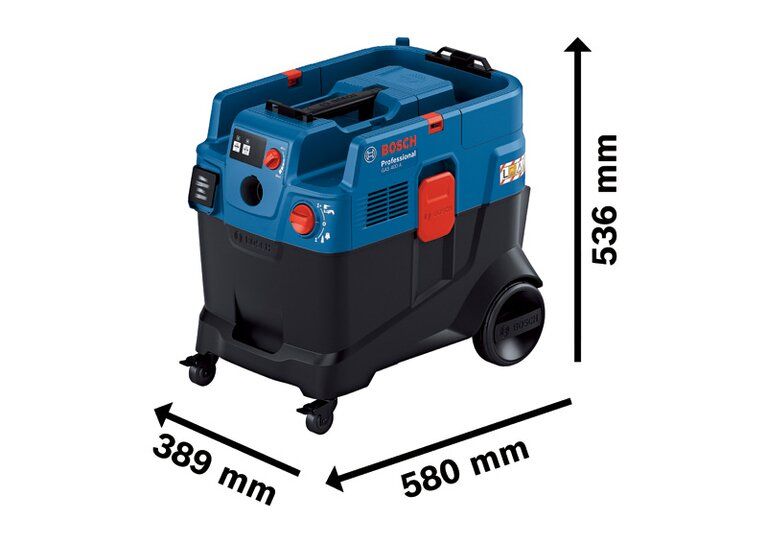 Bosch GAS 400 A Professional wymiary