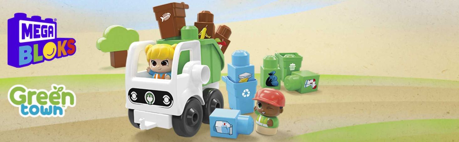 Mega Bloks® Green Town™ Ekośmieciarka