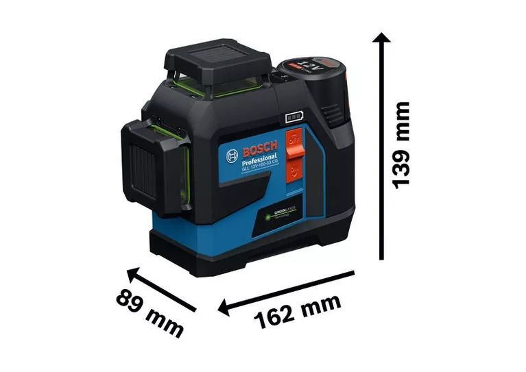 Bosch GLL 12V-100-33 CG Professional wymiary