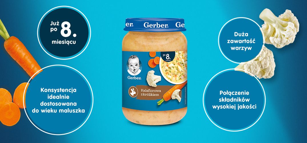 Gerber zupka kalafiorowa z królikiem - 3