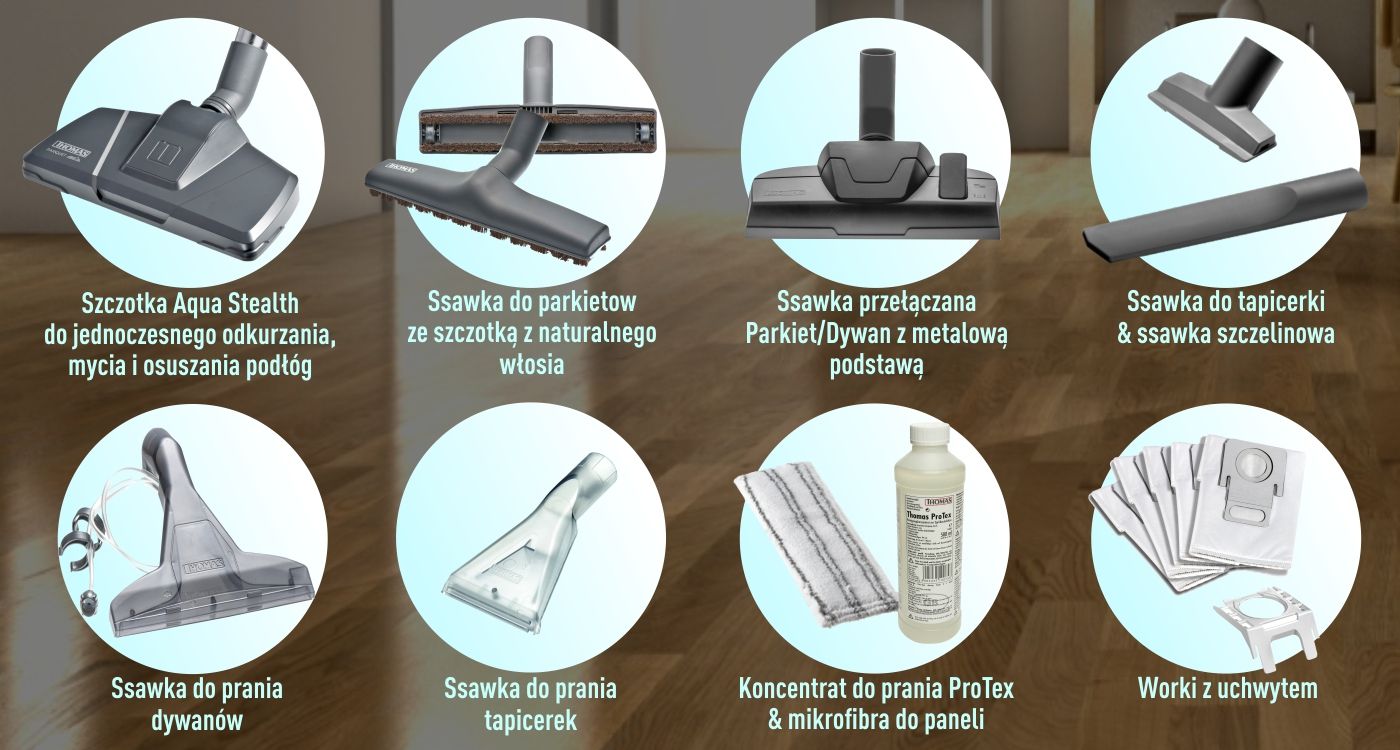 THOMAS Aqua+ Multiclean X10 Parquet - akcesoria