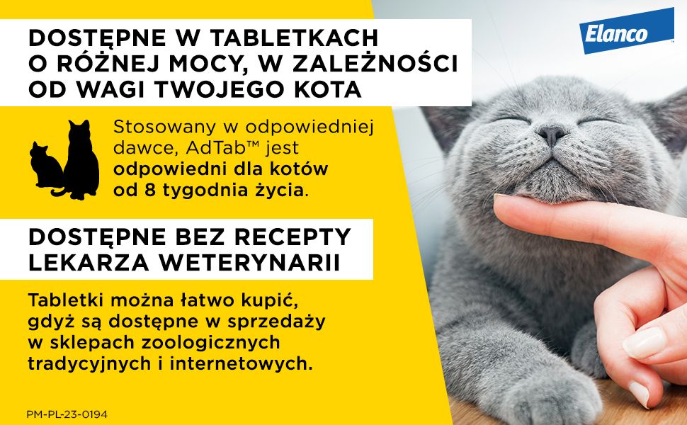 Elanco AdTab Cat 0,5-2 kg - dostępne w 2 dawkach