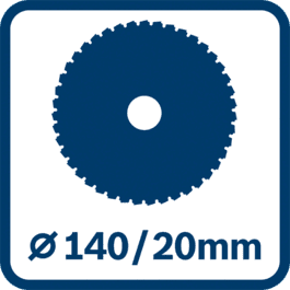 Ø tarczy pilarskiej 140 mm