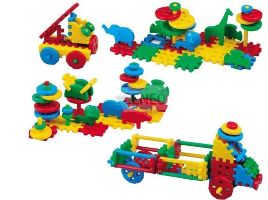 Marioinex Klocki Konstrukcyjne Wafle Mix 200El. 900017_2
