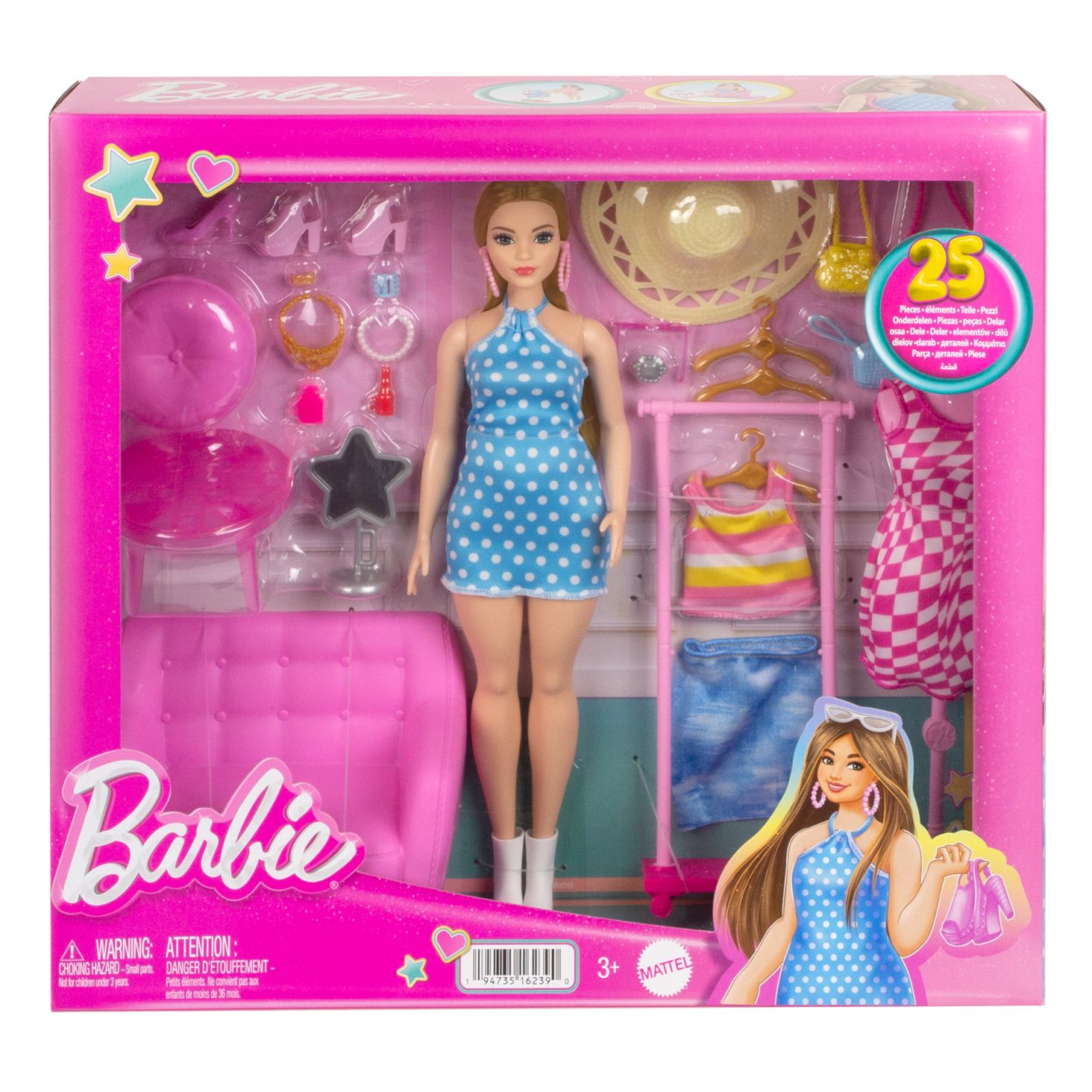 Barbie® Garderoba Zestaw + akcesoria 5