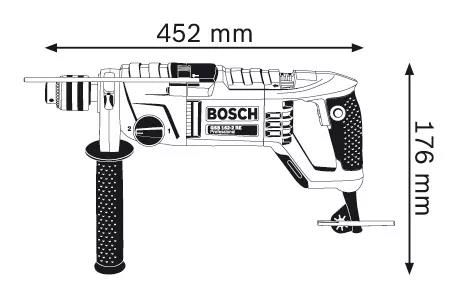 Bosch GSB 162-2 RE Professional wymiary