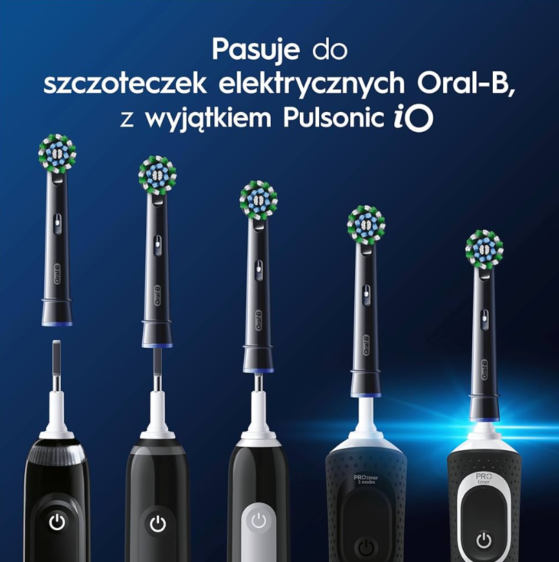 Oral-B Pro Cross Action Black 4szt. EB50BRX-4_5