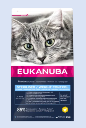 EUKANUBA STERILISED/WEIGHT CONTROL dla dorosłych kotów