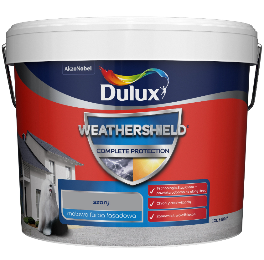 Dulux Weathershield Complete Protection szary