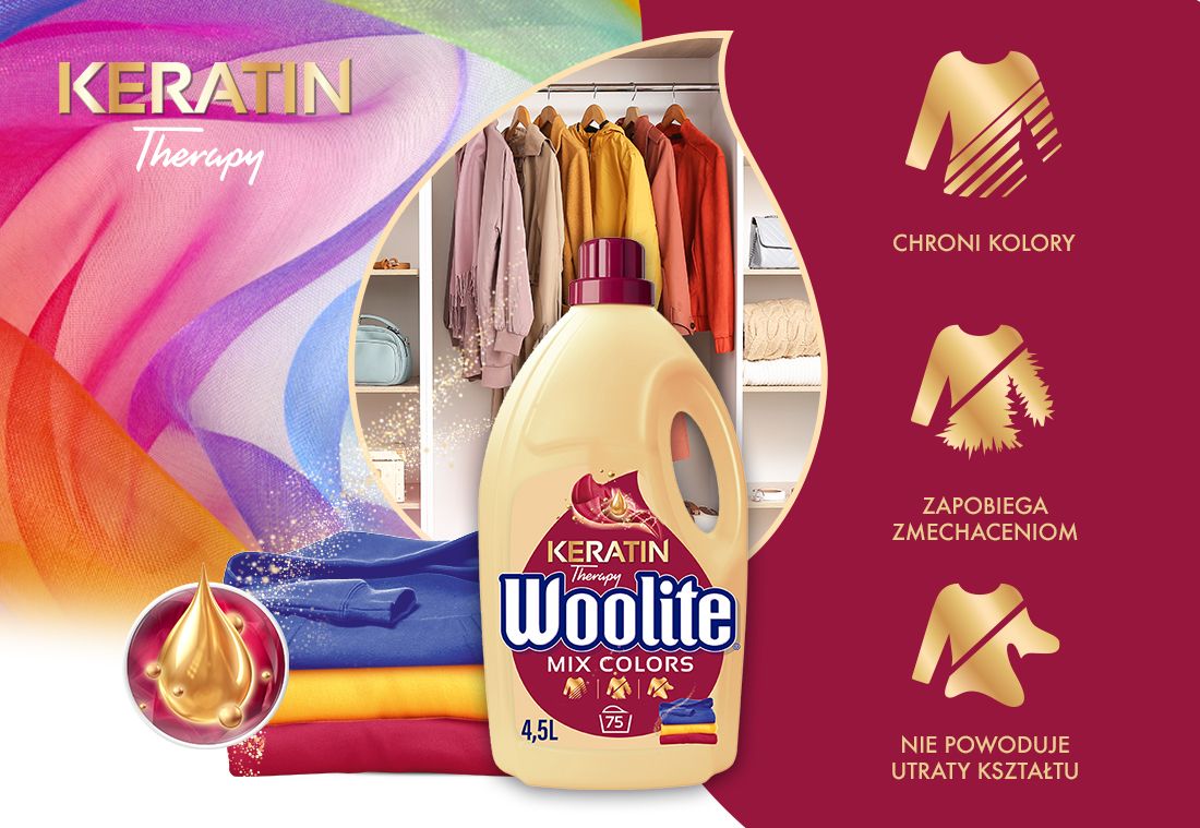 woolite Zalety produktu: