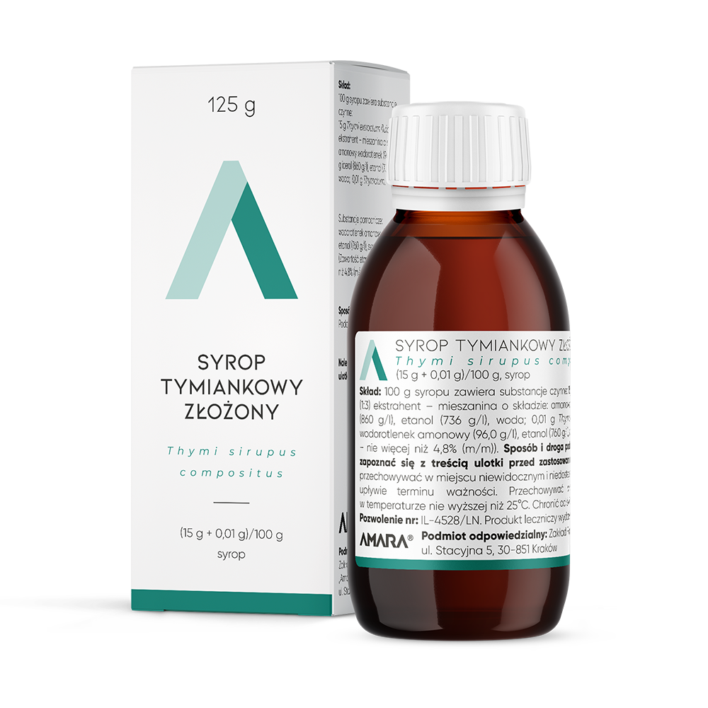 Amara Syrop Tymiankowy złożony 125 g