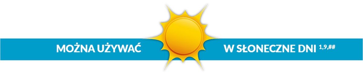 Można używać w słoneczne dni
