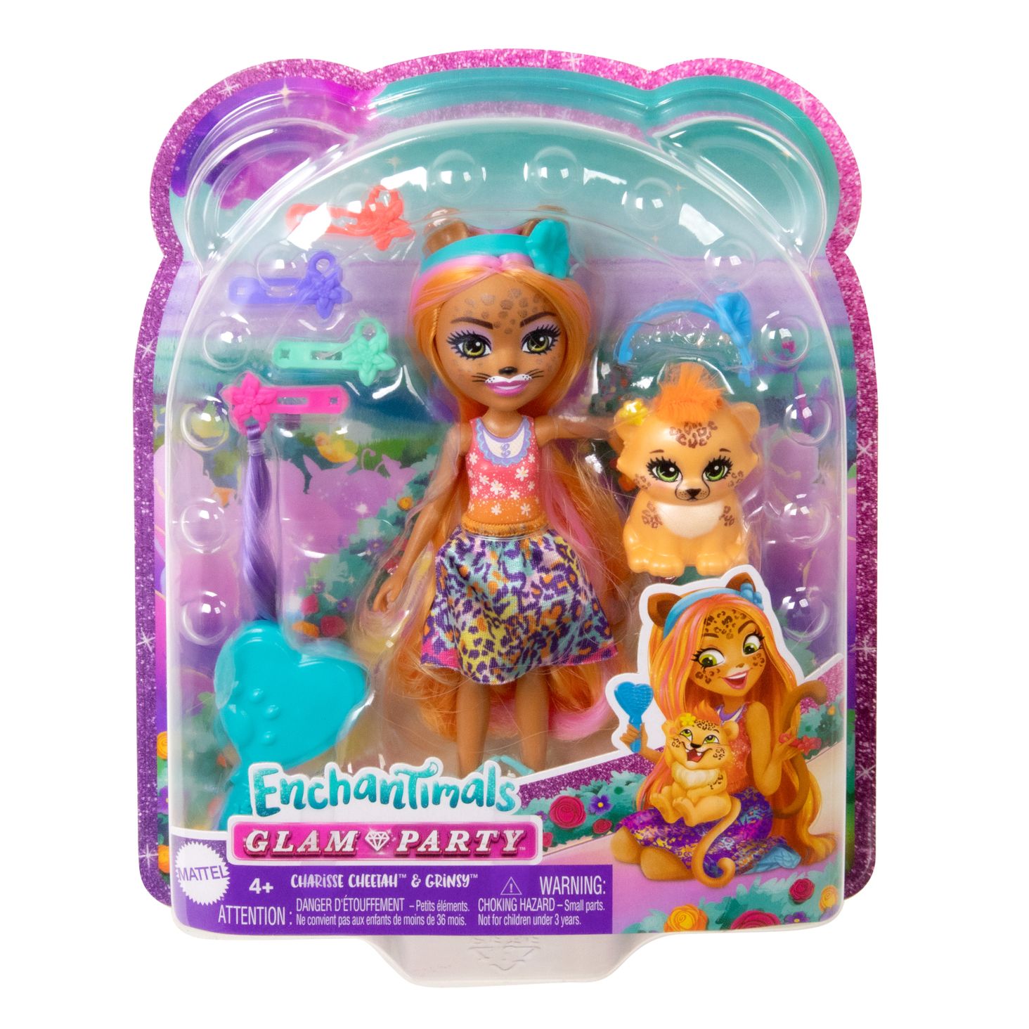Enchantimals Zebra Lalka Deluxe Zestaw z małą 3