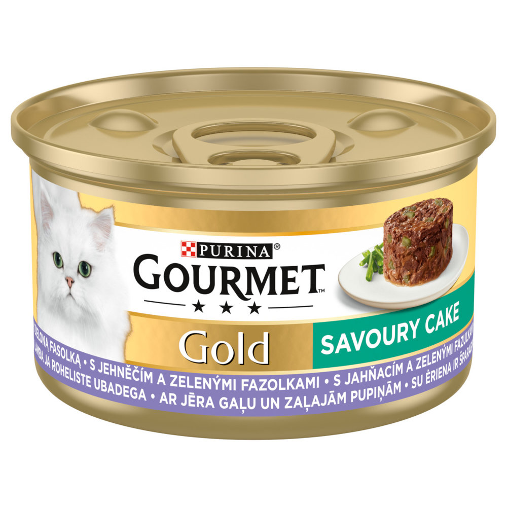 Gourmet Gold Jagnięcina i zielona fasola 24x85g puszka