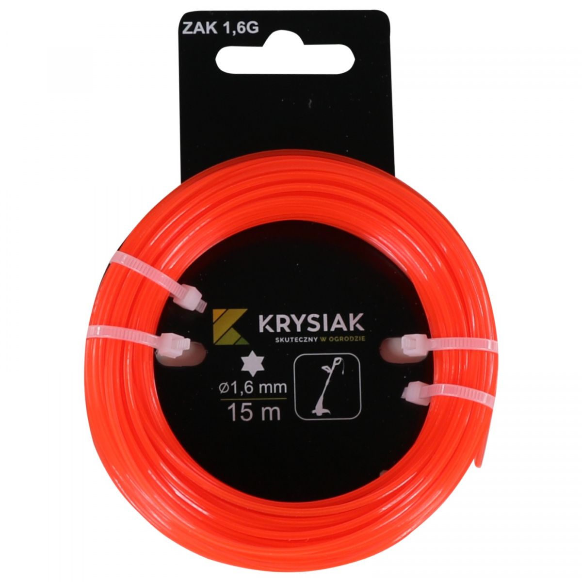 Krysiak żyłka tnąca 1,6mm gwiazdka 15m (50020625)