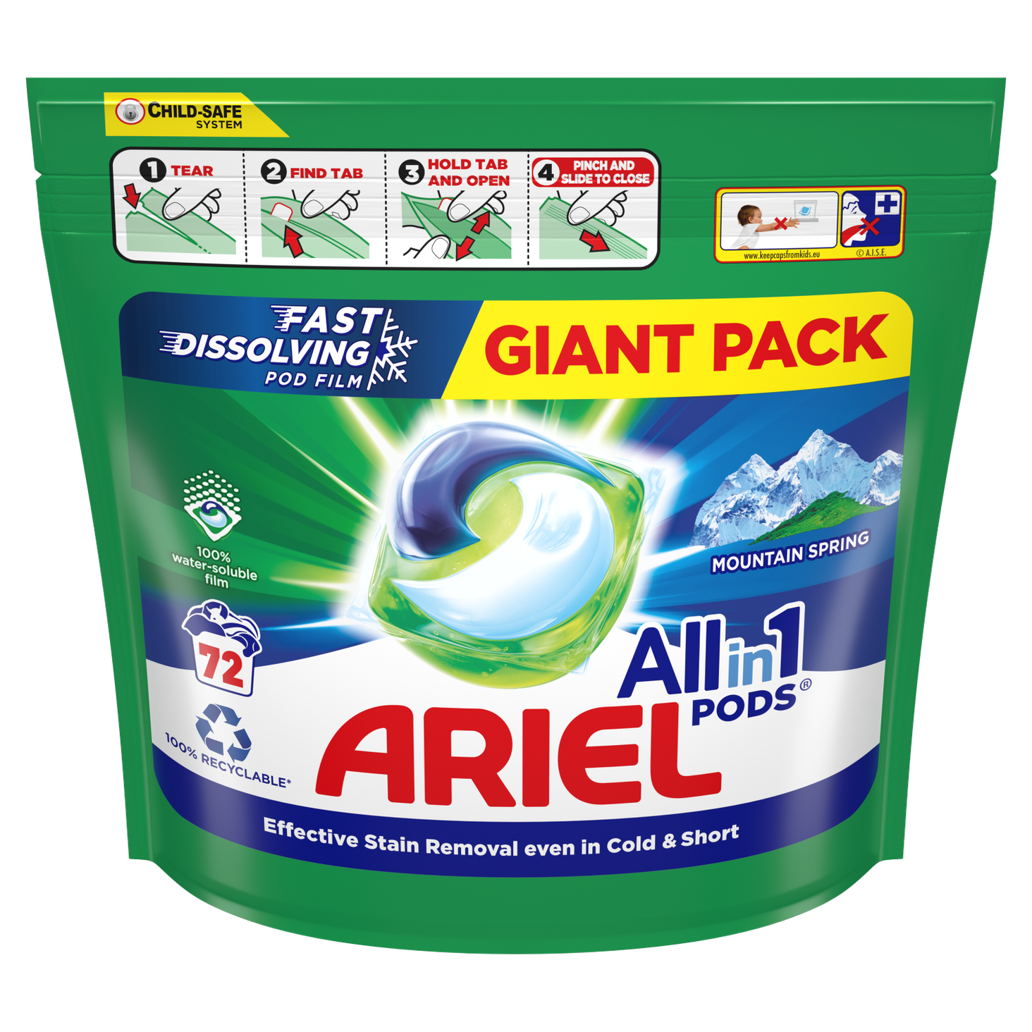 Ariel All-in-1 PODS 72 prań zdj 3