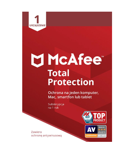McAfee Total Protection 1 PC / 1 rok