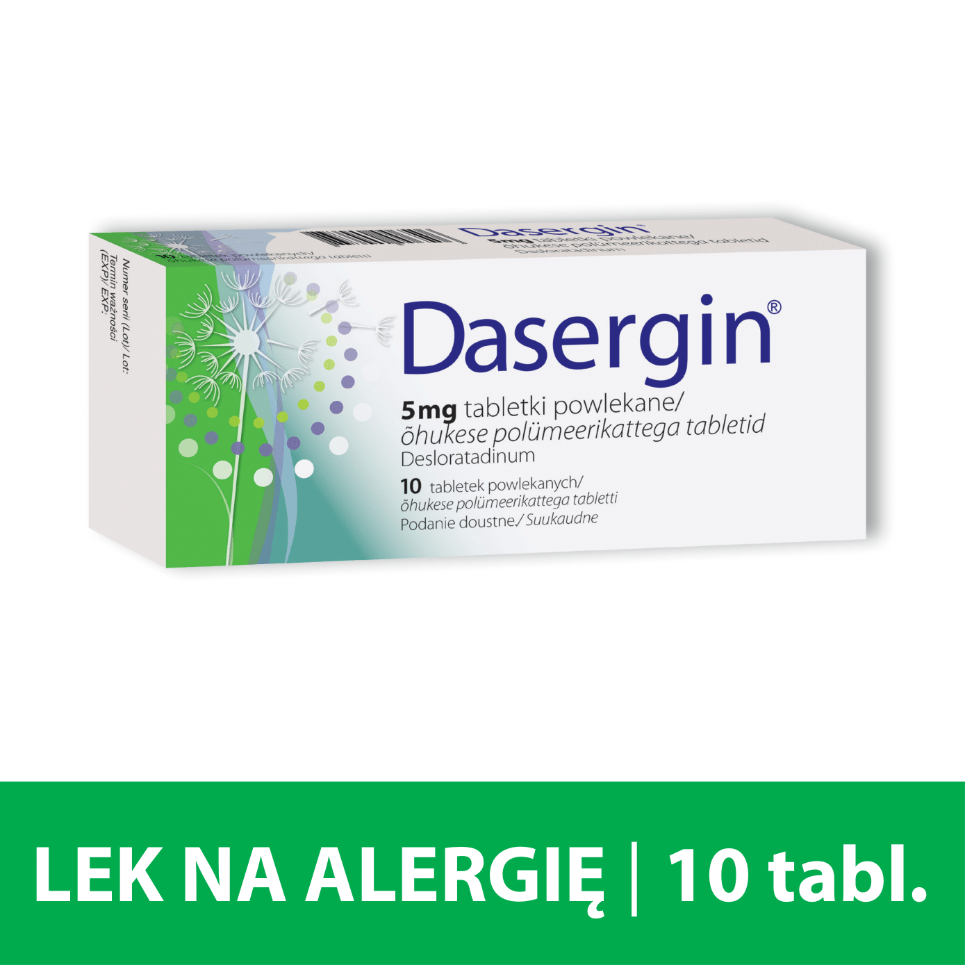 Dasergin 5mg, 10 tabletek powlekanych