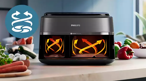 PHILIPS 3000 Series Dual Airfryer NA351/00 - 2