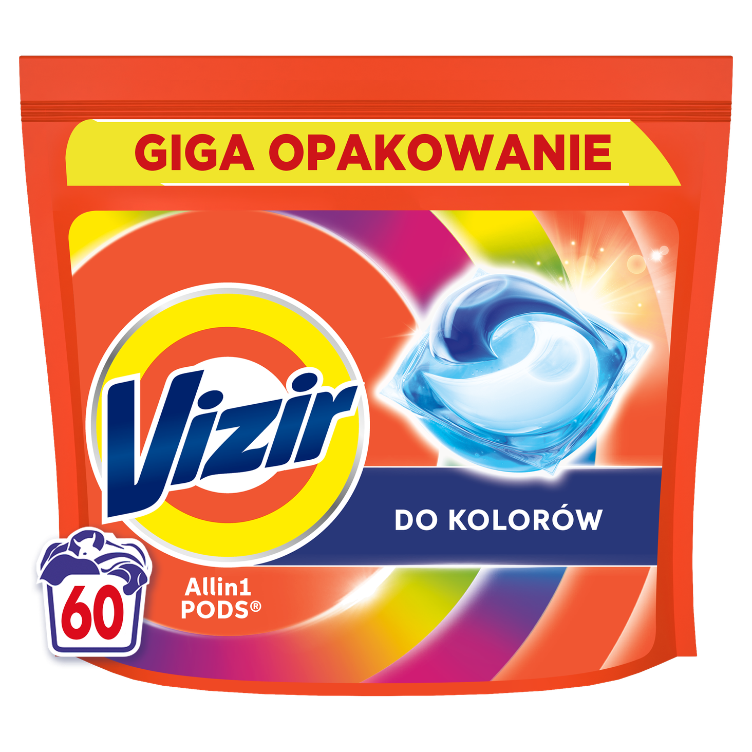 Vizir Platinum PODS Do kolorowych ubrań 60 prań