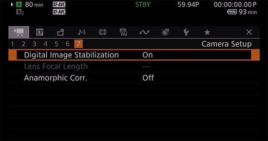 canonElektroniczny stabilizator obrazu