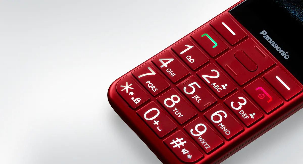 PANASONIC KX-TU155 Czerwony_duże przyciski