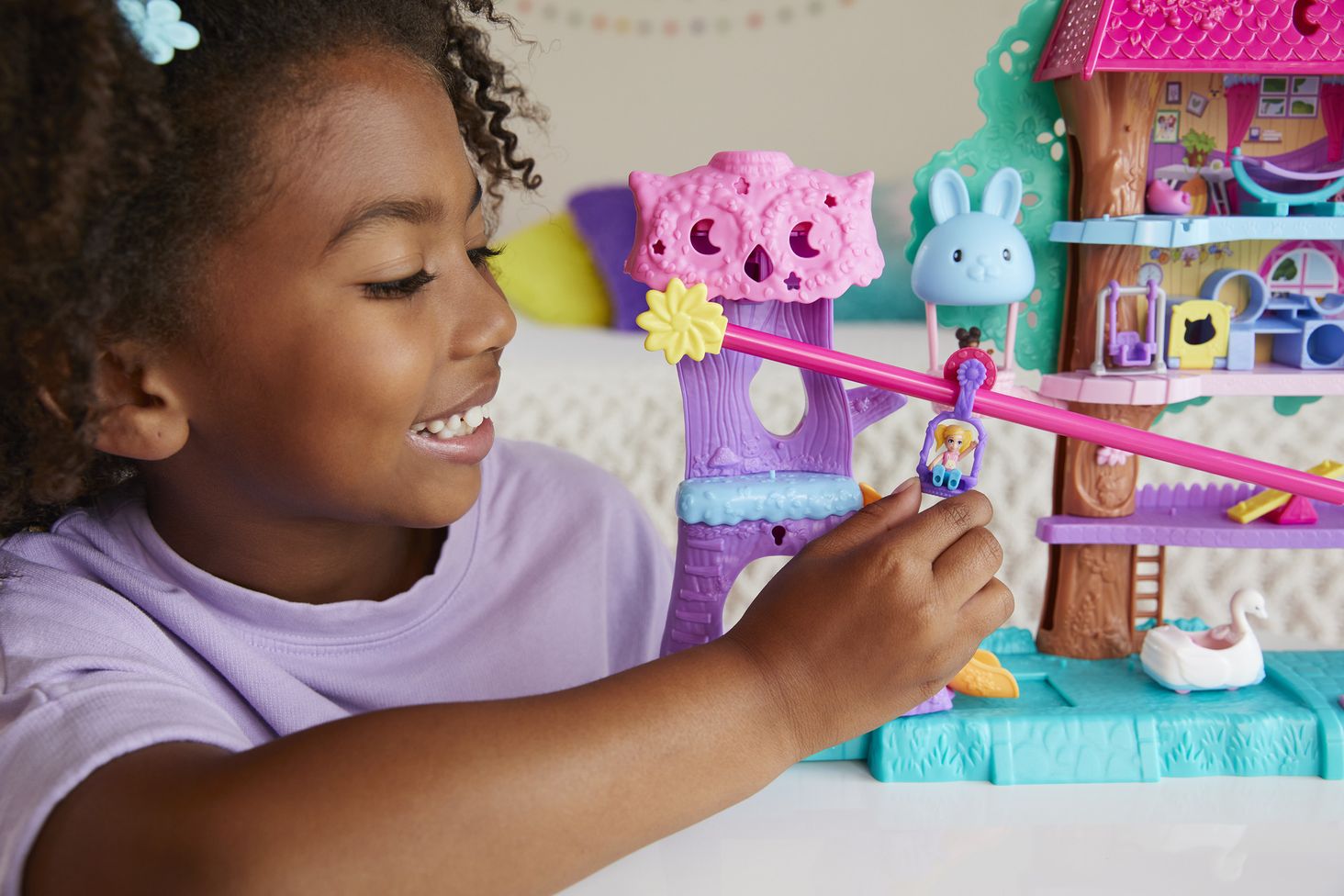 Mattel Polly Pocket Pollyville Przygody zwierzątek 4