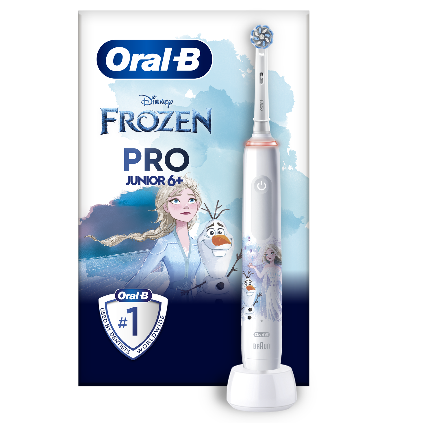 Oral-B Pro Junior z postaciami z filmu Kraina lodu