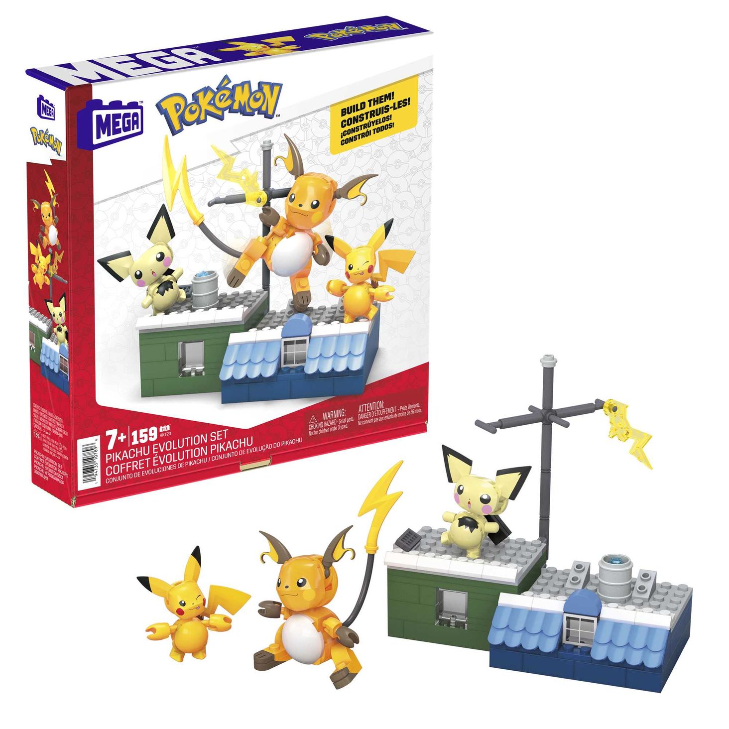 MEGA™ Pokémon™ Ewolucja Pikachu Zestaw 2