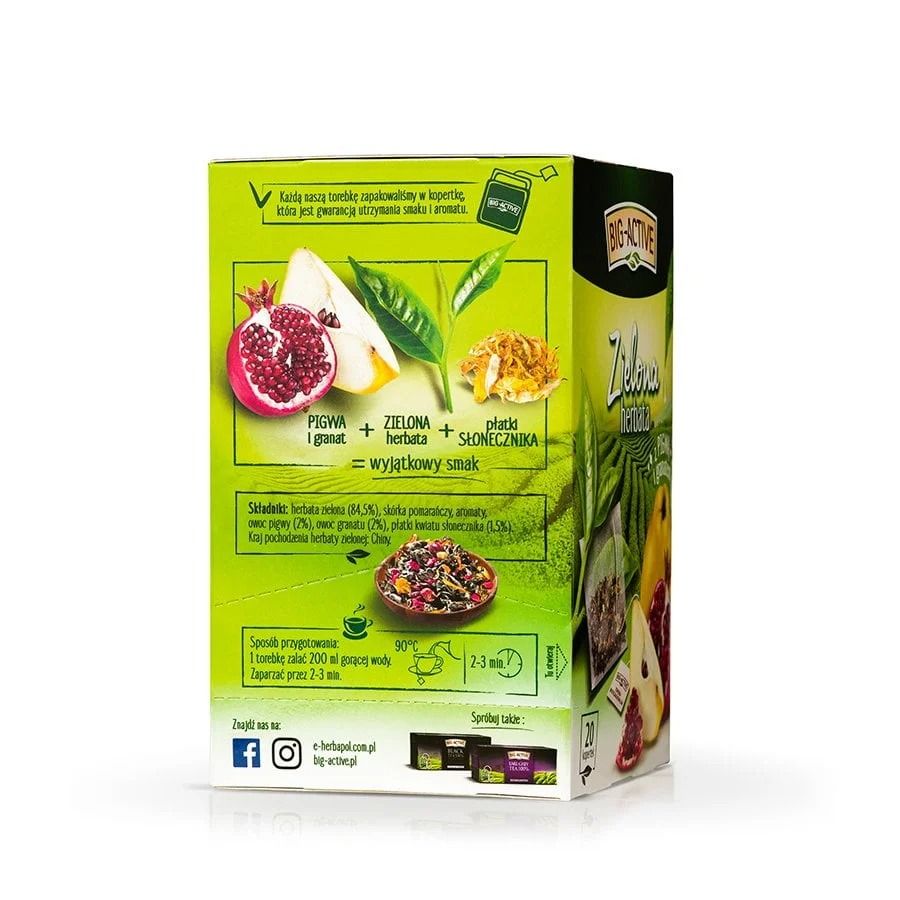 Big-Active Herbata zielona Pure Green expresowa 2
