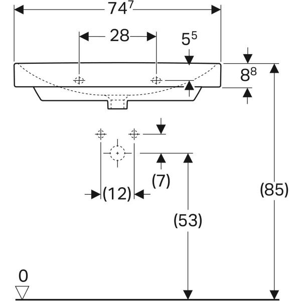 geberit rysunek techniczny