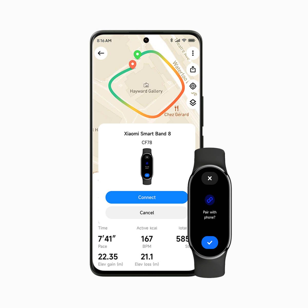 Mi Band 8 - inteligentna łączność