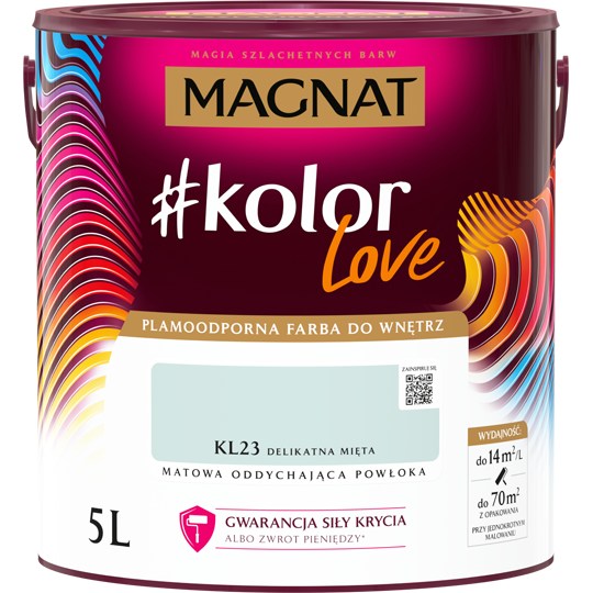 Magnat kolorlove kl23 delikatna mięta 5L