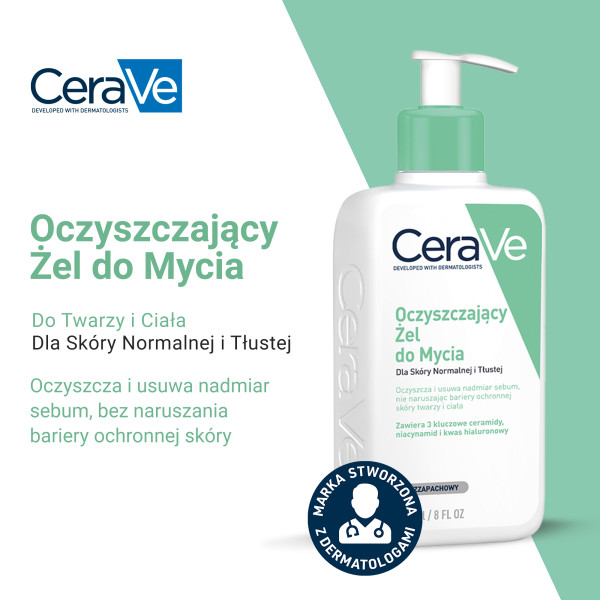 CeraVe Żel do mycia twarzy oraz ciała