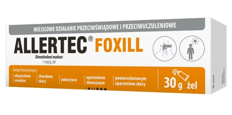 Allertec Foxill 1mg/g Żel 30g opakowanie
