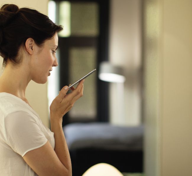 Philips Hue lampa Go czarna sterowanie głosowe