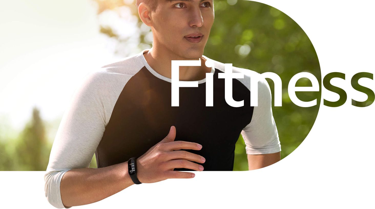 Xiaomi Mi Band 7 Mężczyzna w biegu